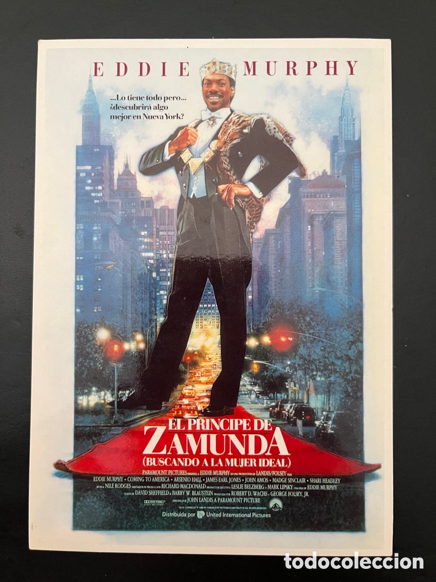 Cin&eacute;ma: Postal pel&iacute;cula EL PR&Iacute;NCIPE DE ZAMUNDA con Eddie Murphy