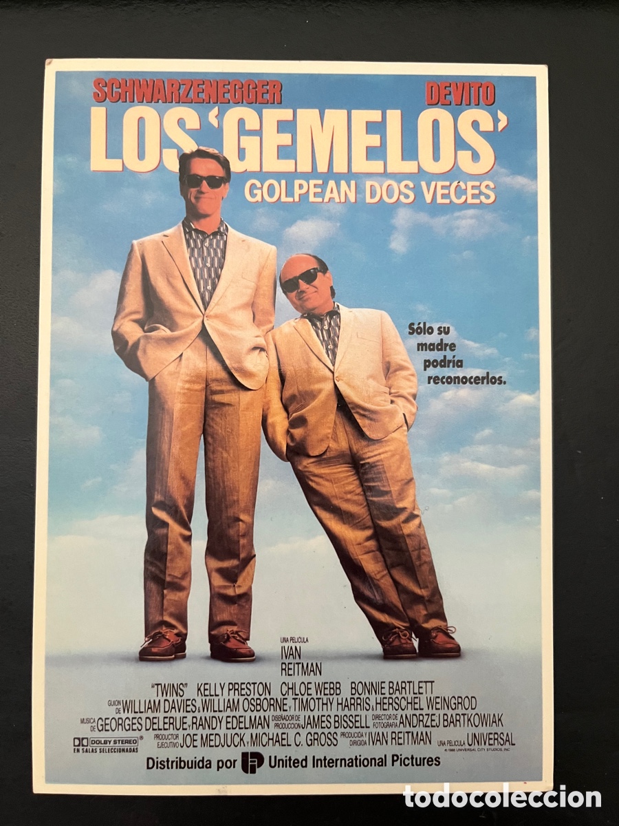 Cin&eacute;ma: Postal pel&iacute;cula LOS GEMELOS GOLPEAN DOS VECES