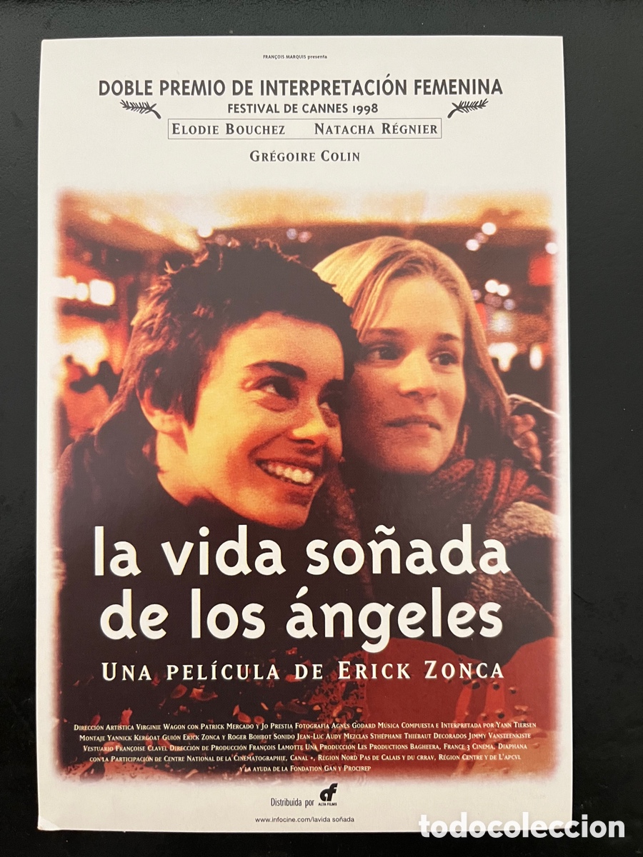 Cin&eacute;ma: Postal pel&iacute;cula LA VIDA SO&Ntilde;ADA DE LOS &Aacute;NGELES (La vie rev&eacute;e des anges) con Elodie Bouchez