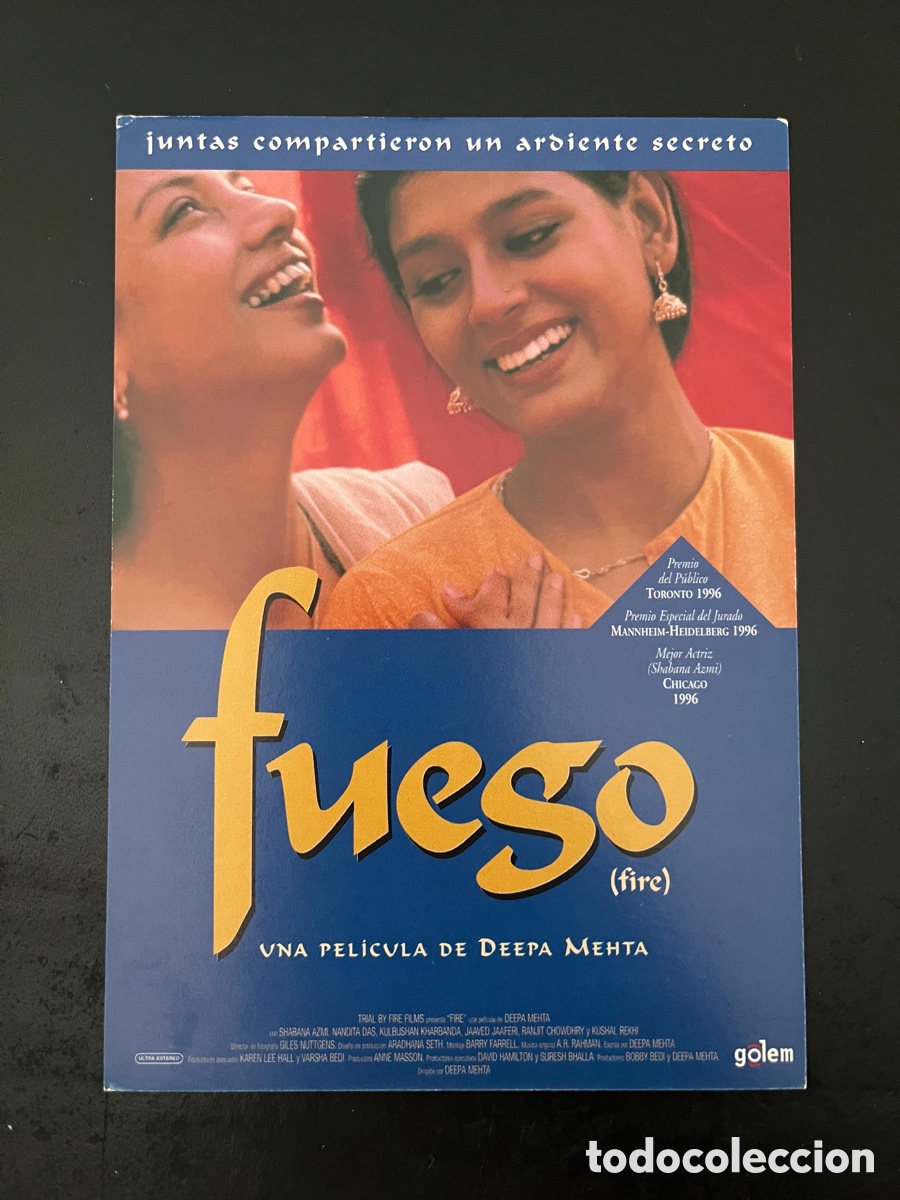 Cin&eacute;ma: Postal pel&iacute;cula FUEGO (FIRE) de Deepa Mehta