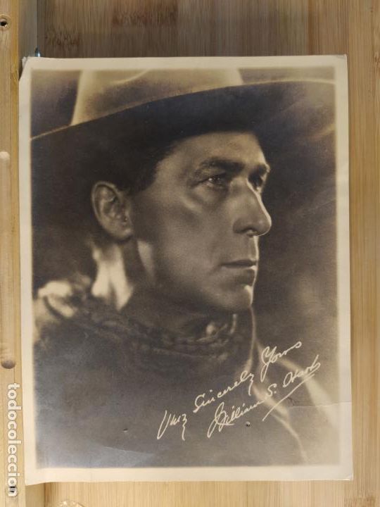 Cinema: WILLIAM S. HART-AUTOGRAFO IMPRESO-FOTOGRA ANTIGUA DE CINE-VER FOTOS-(K-11.018)