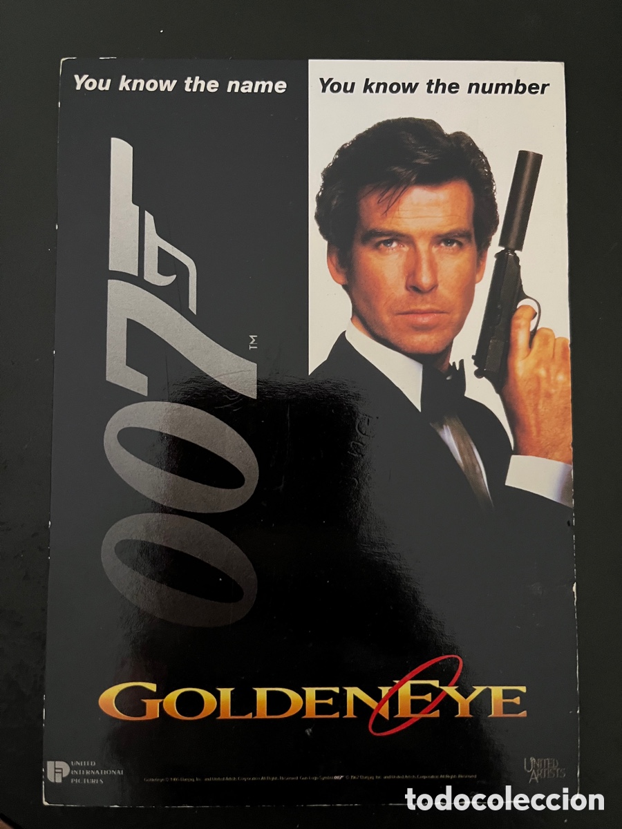 Cin&eacute;ma: Postal pel&iacute;cula GOLDENEYE de Martin Campbell con Pierce Brosnan, Judi Dench, Sean Bean