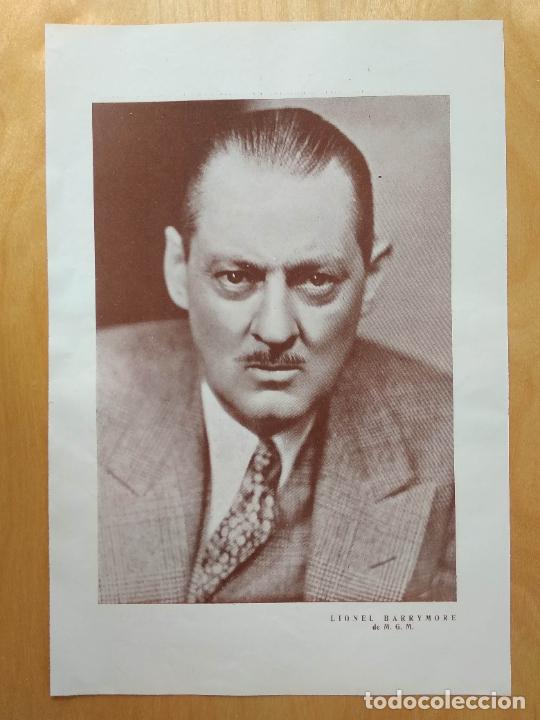 Cine: FOTOGRAMA DOBLE IMPRESION 27,5 X 19CM ESTRELLA DE CINE ACTOR ACTRIZ , LIONEL BARRYMORE Y RUTH WESTON