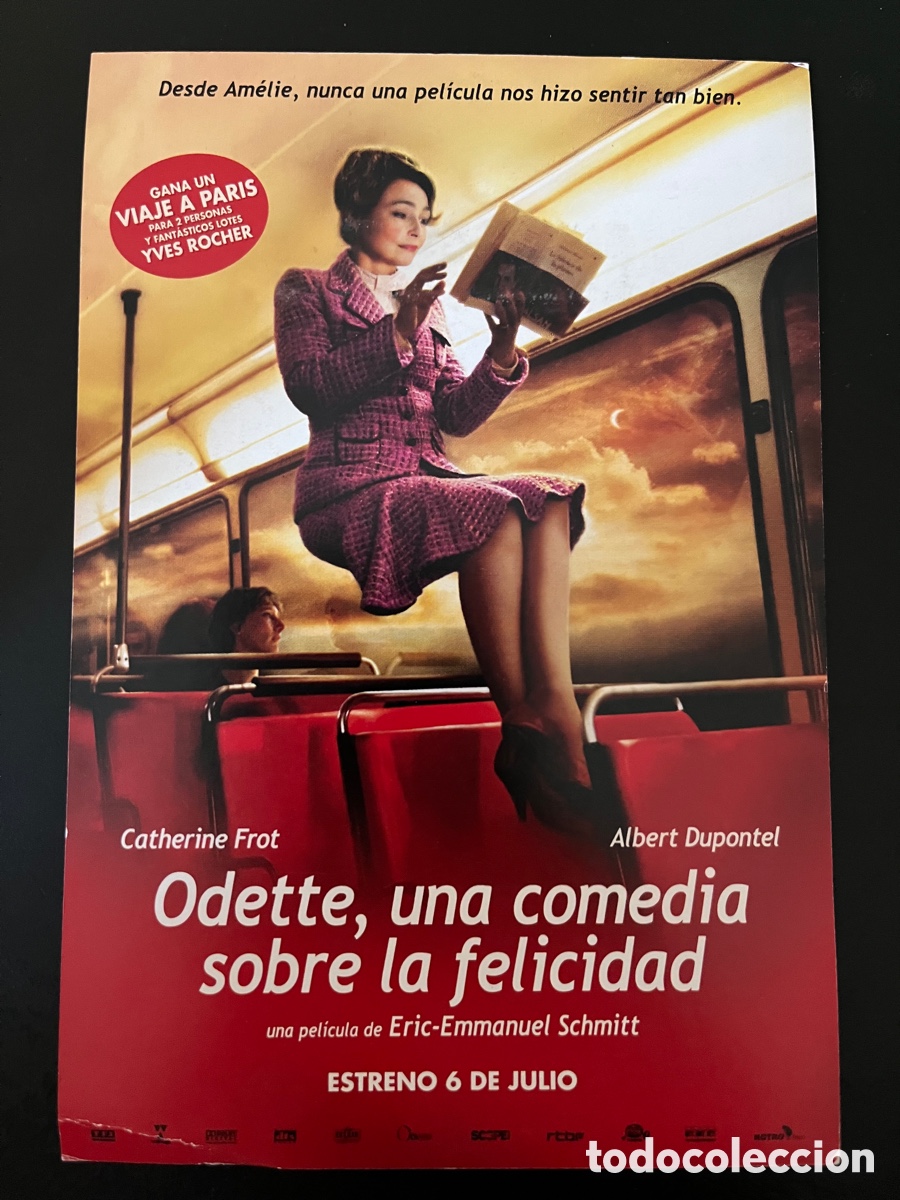 Cinema: Postal pel&iacute;cula ODETTE, UNA COMEDIA SOBRE LA FELICIDAD (Odette Toulemonde) con Catherine Frot