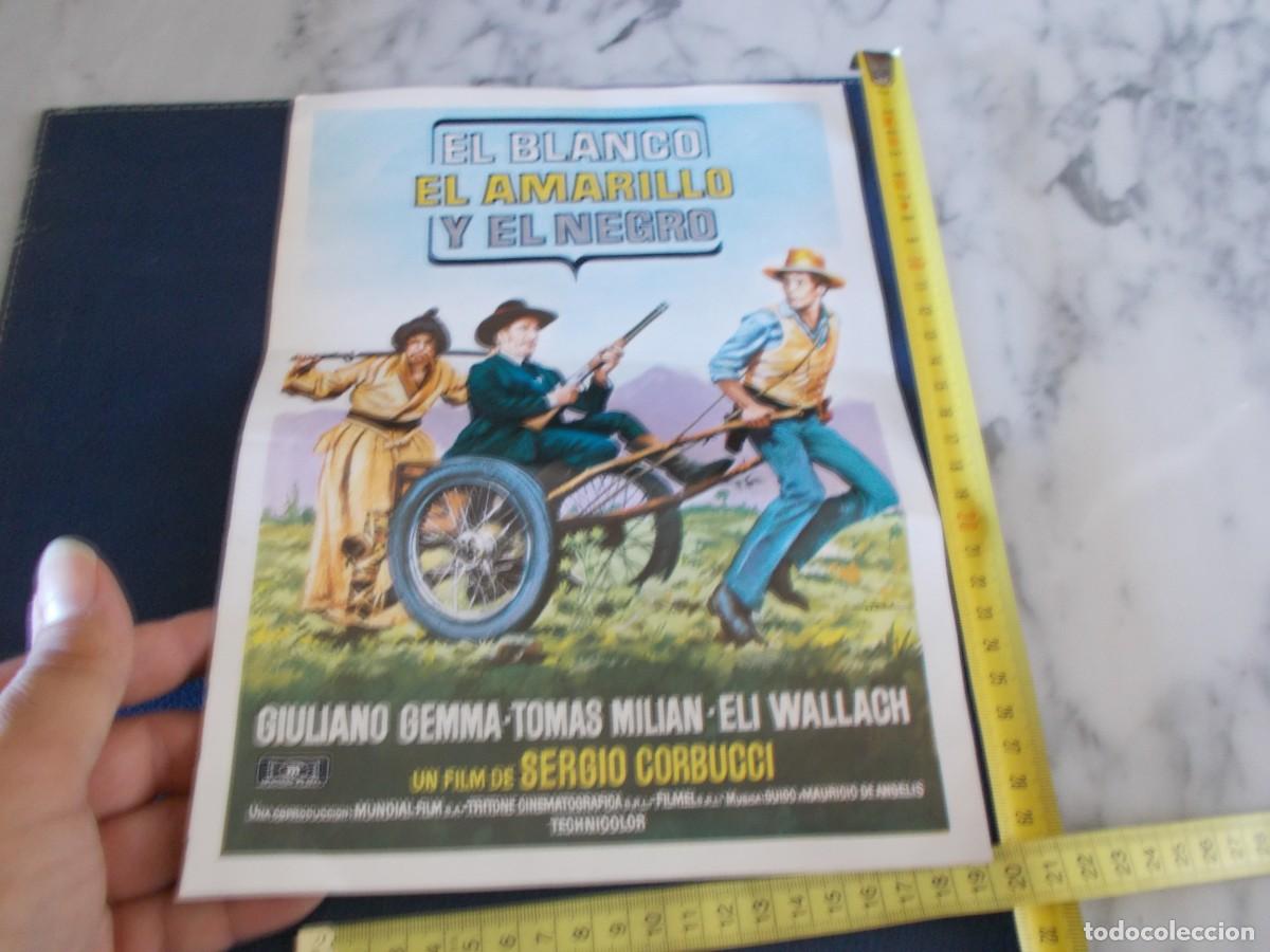 Cinema: FOTOCROMO DE PELICULA ,A&Ntilde;OS 70 80 ,,EL BLANCO EL AMARILLO Y EL NEGRO