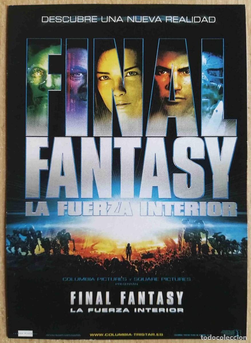 Cine: Final Fantasy La Fuerza Interior (H. Sakaguchi, M. Sakakibara, 2001) Programa de mano revista acci&oacute;n
