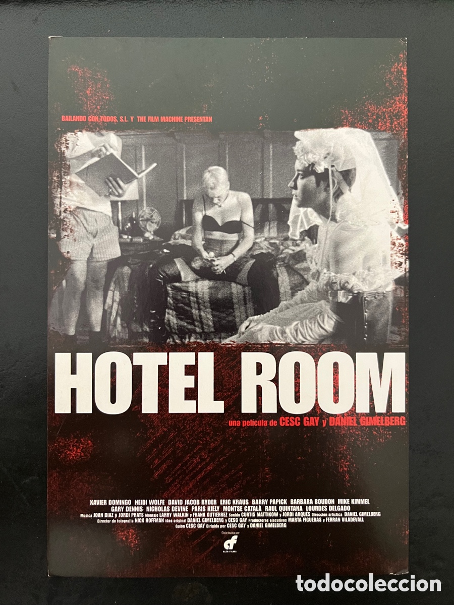 Cine: Postal pel&iacute;cula HOTEL ROOM de Cesc Gay y Daniel Gimelberg con Xavier Domingo, Heidi Wolfe