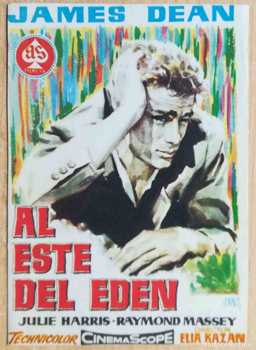 Cine: Al este del Ed&eacute;n. Elia Kazan, 1955 (James Dean, Raymond Massey) Programa de mano revista acci&oacute;n