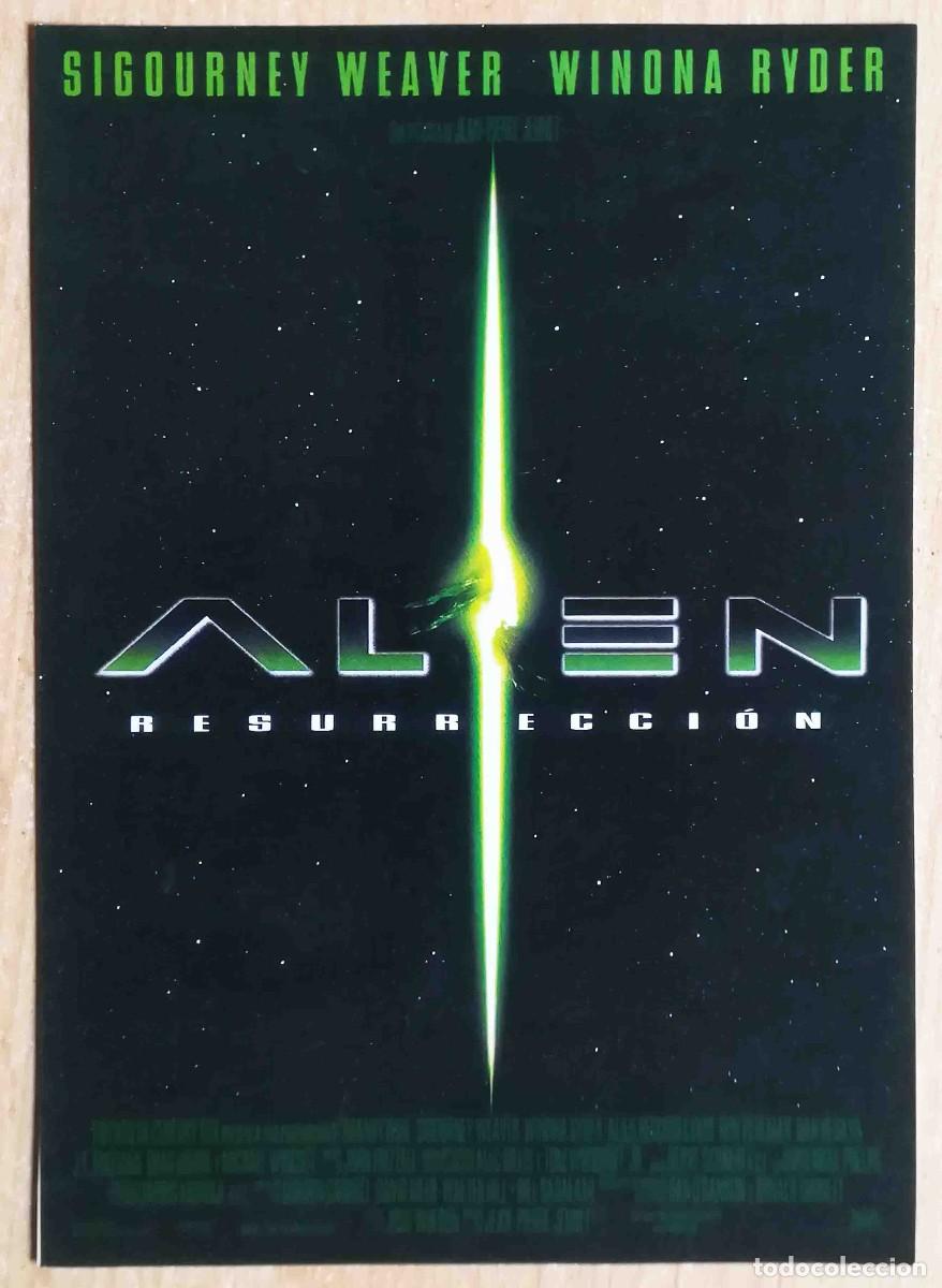 Cine: Alien Resurrecci&oacute;n 1997 (Sigourney Weaver, Winona Ryder, Dan Hedaya) Programa de mano revista acci&oacute;n