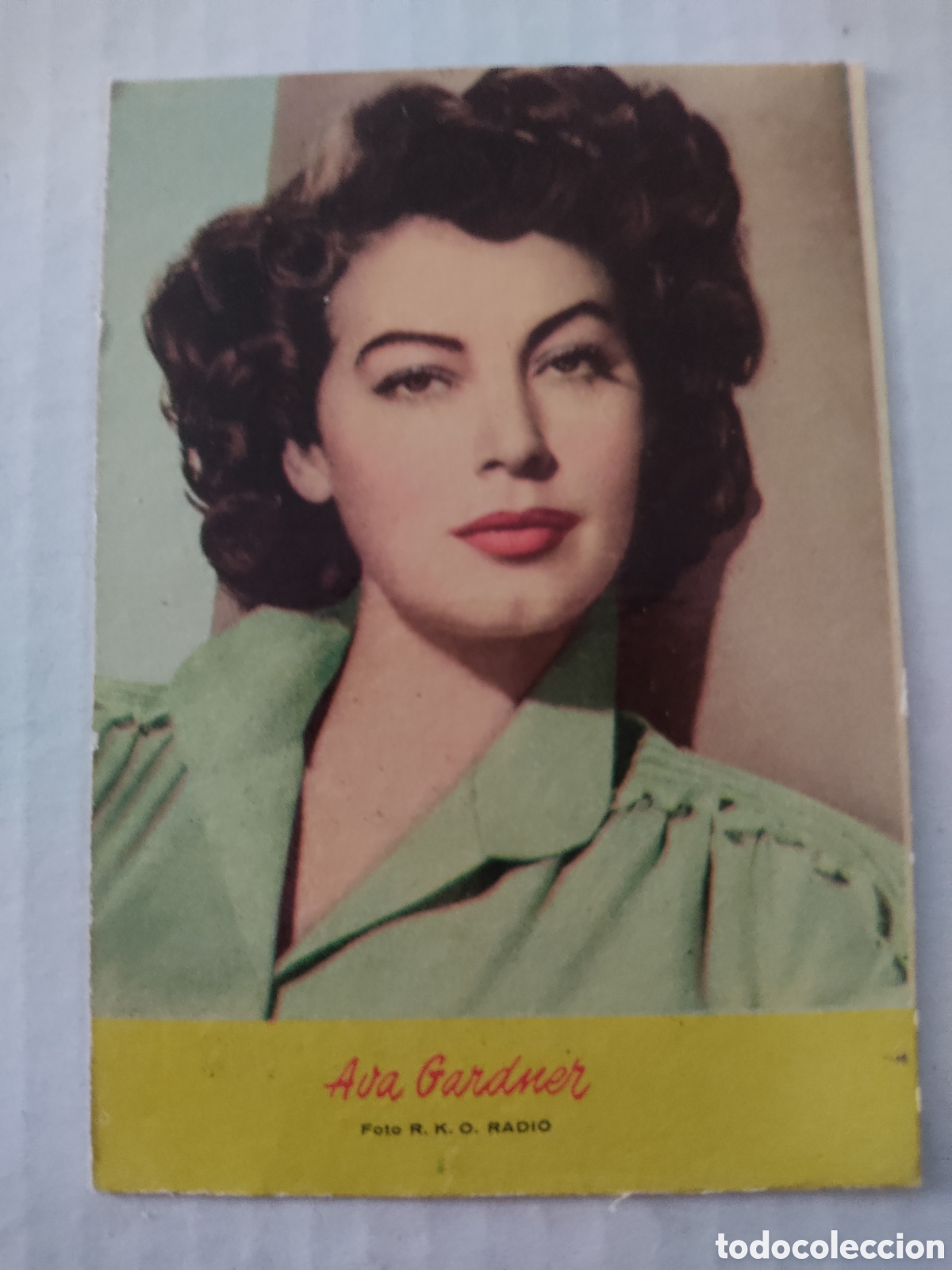 Cine: cartel foto cromo Ava Gardner publicidad especies Miguelina