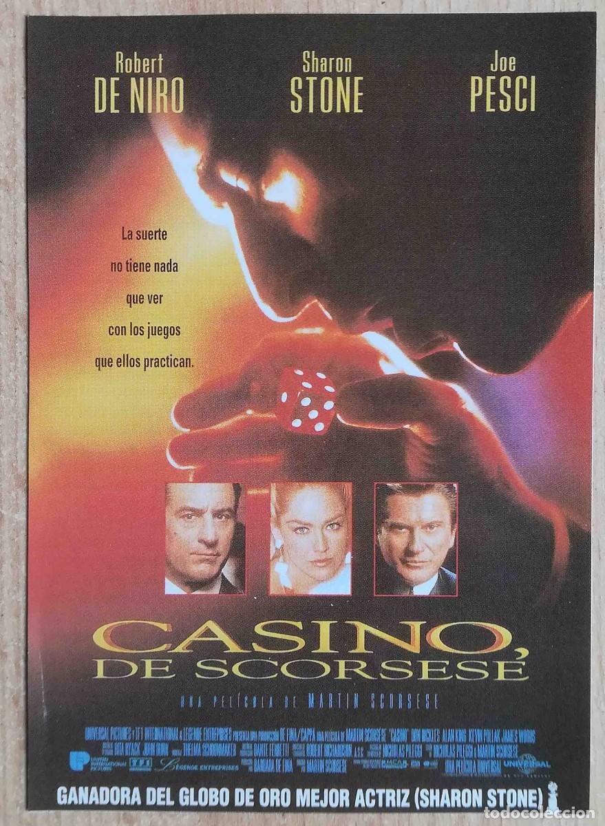 Cine: Casino. M. Scorsese, 1995 (Robert De Niro, Sharon Stone, Joe Pesci) Programa de mano revista acci&oacute;n