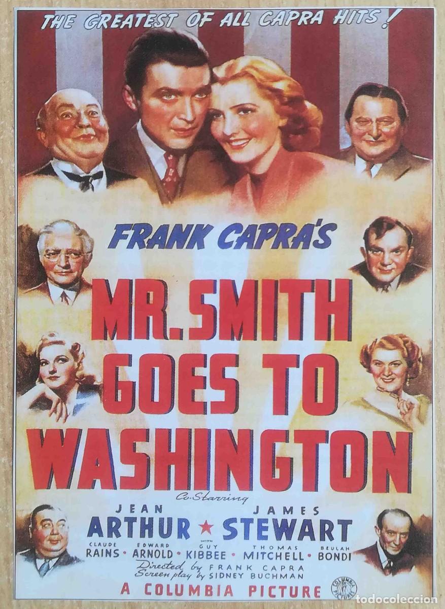 Cine: Caballero sin espada. Frank Capra, 1939 (James Stewart, Jean Arthur) Programa de mano revista acci&oacute;n