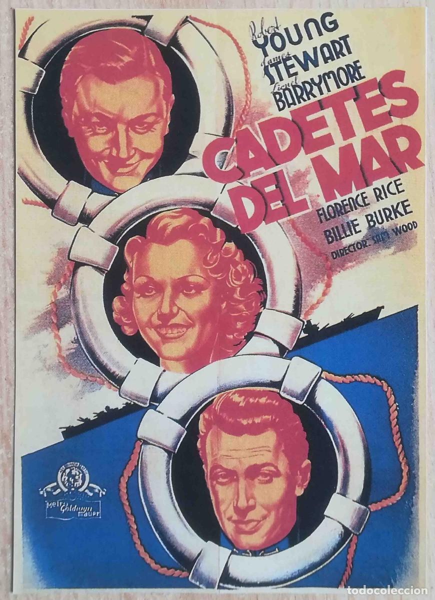 Cine: Cadetes del mar. Sam Wood 1937 (James Stewart, Robert Young) Programa de mano revista acci&oacute;n