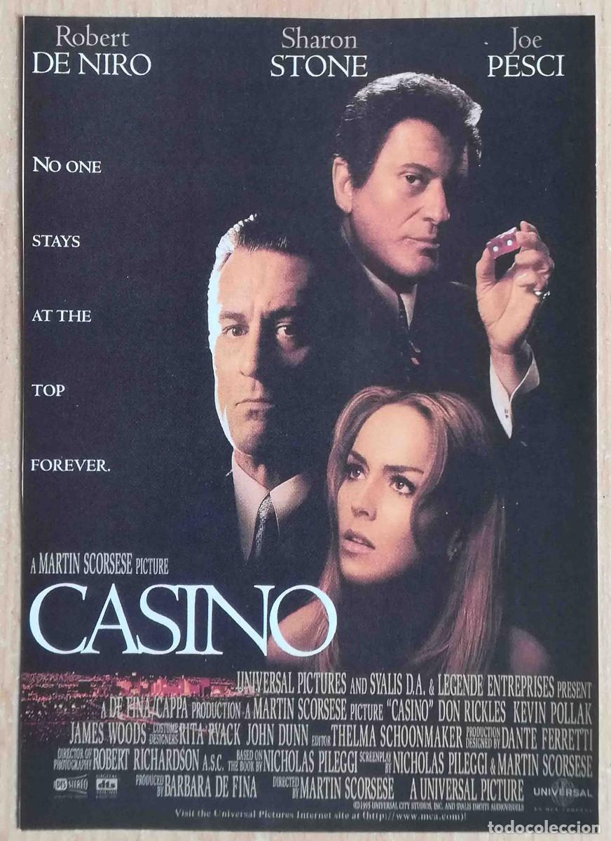 Cine: Casino. M. Scorsese, 1995 (Robert De Niro, Sharon Stone, Joe Pesci) Programa de mano revista acci&oacute;n