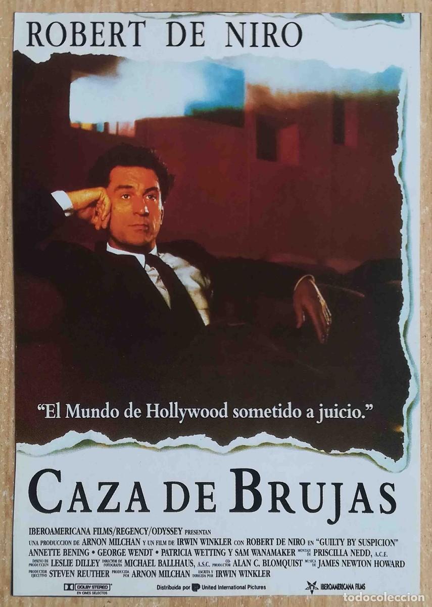 Cine: Caza de brujas. Irwin Winkler, 1991 (Robert De Niro, Annette Bening) Programa de mano revista acci&oacute;n