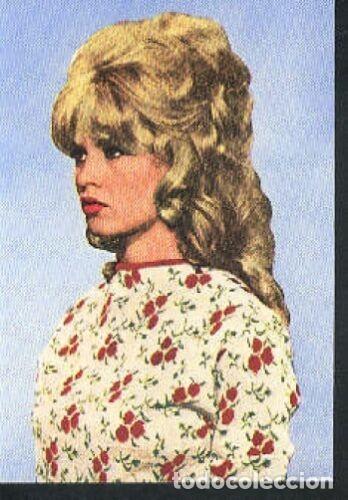 Cine: BRIGITTE BARDOT color 1960s vintage Photo cp carte postale postcard 206 postal
