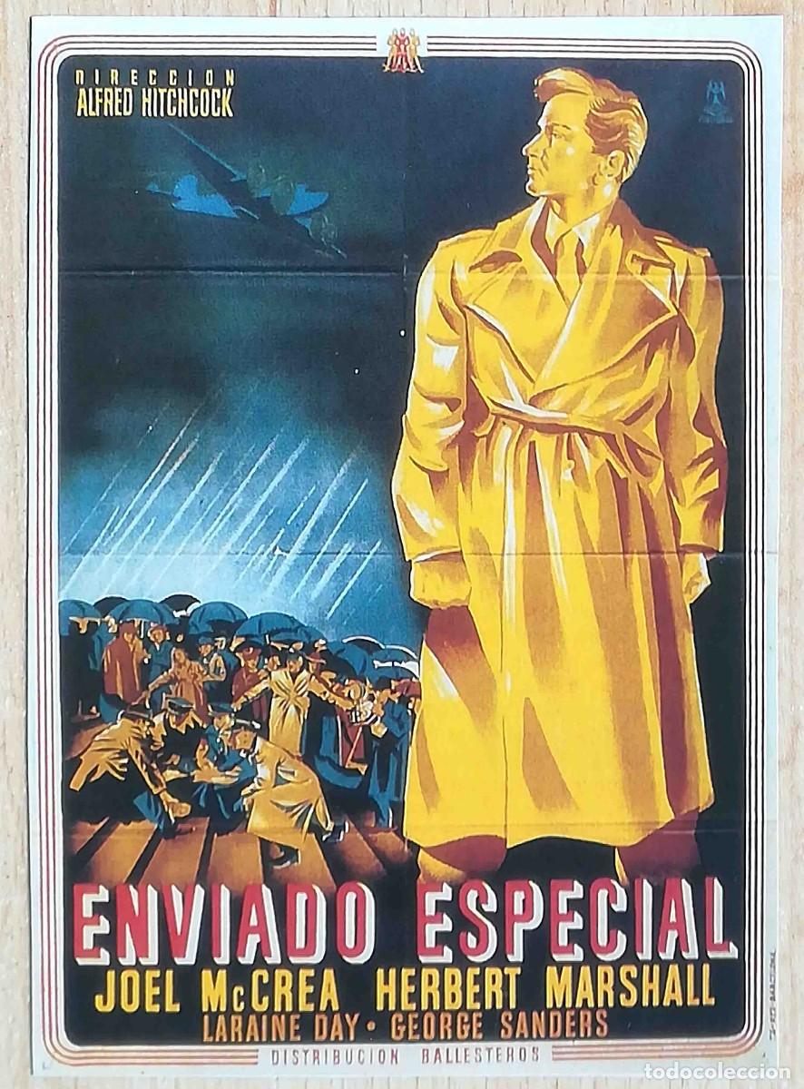Cine: Enviado especial. Alfred Hitchcock 1940 (Joel McCrea, Laraine Day) Programa de mano revista acci&oacute;n
