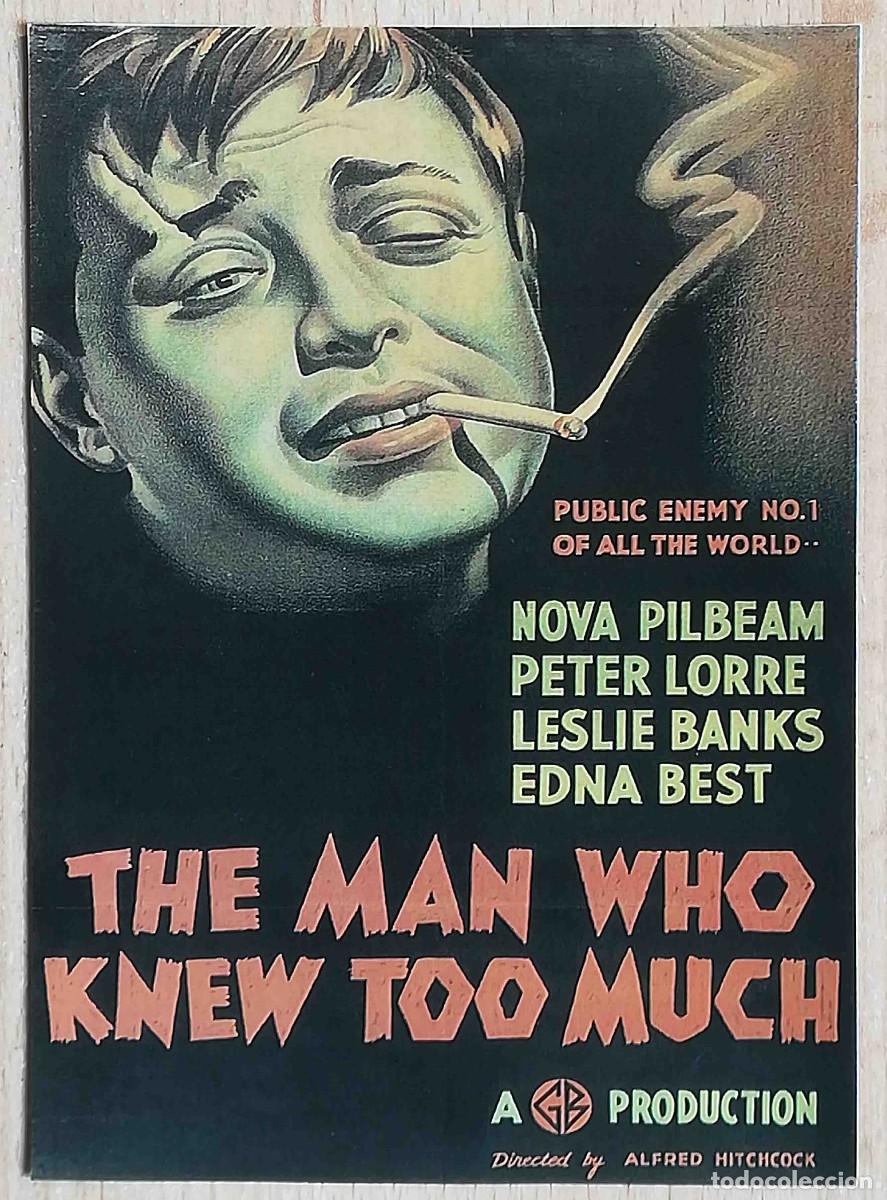 Cine: El hombre que sab&iacute;a demasiado. Alfred Hitchcock, 1934 (Peter Lorre) Programa de mano revista acci&oacute;n