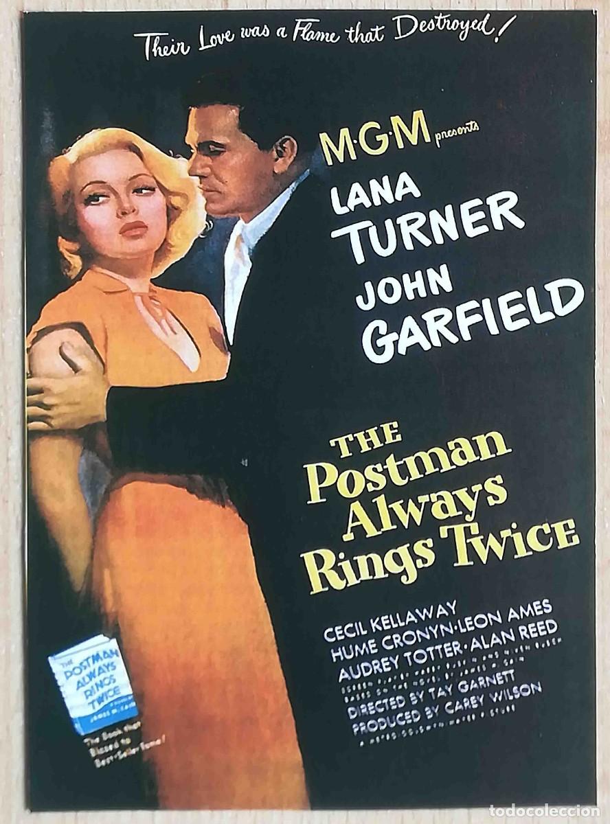 Cine: El cartero siempre llama dos veces 1946 (John Garfield, Lana Turner) Programa de mano revista acci&oacute;n
