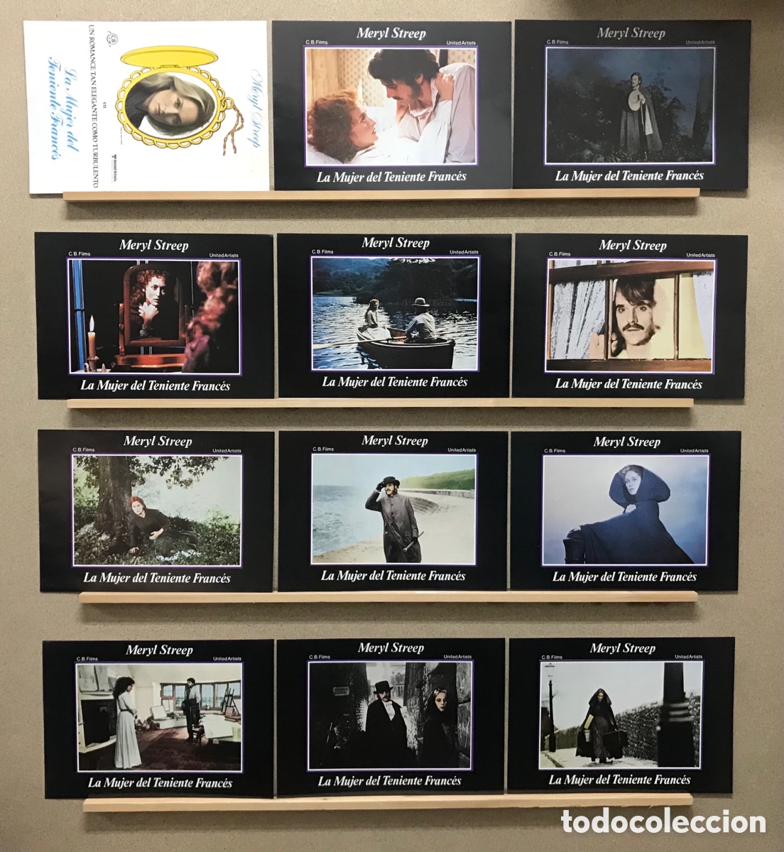 Cinema: LA MUJER DEL TENIENTE FRANCES, MERYL STREEP - SET COMPLETO 12 FOTOCROMOS