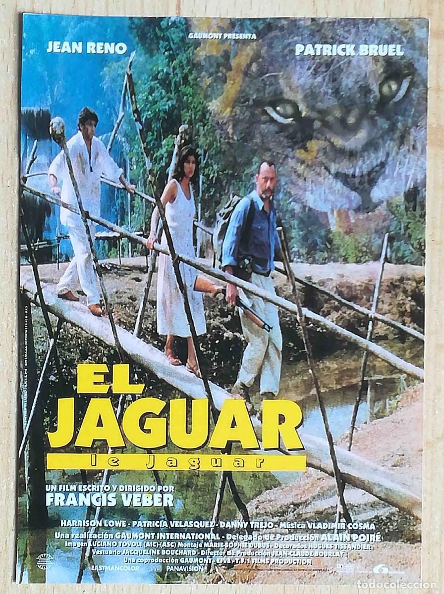 Cine: El jaguar. Francis Veber. Francia, 1996 (Jean Reno, Patrick Bruel) Programa de mano revista acci&oacute;n