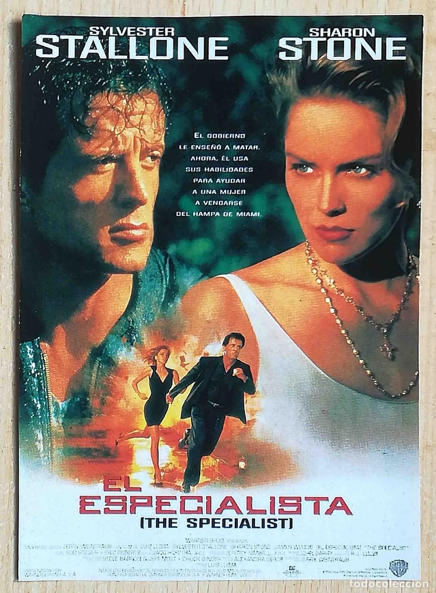 Cine: El especialista. Luis Llosa, 1994 (Sharon Stone, Sylvester Stallone) Programa de mano revista acci&oacute;n