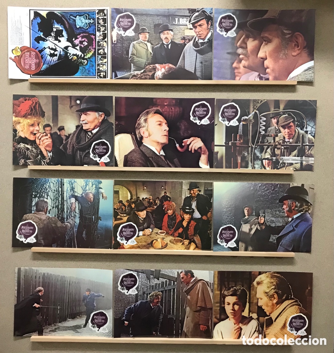 Cinema: ASESINATO POR DECRETO. CHRISTOPHER PLUMMER, JAMES MASON. A&Ntilde;O 1978 - SET COMPLETO 12 FOTOCROMOS