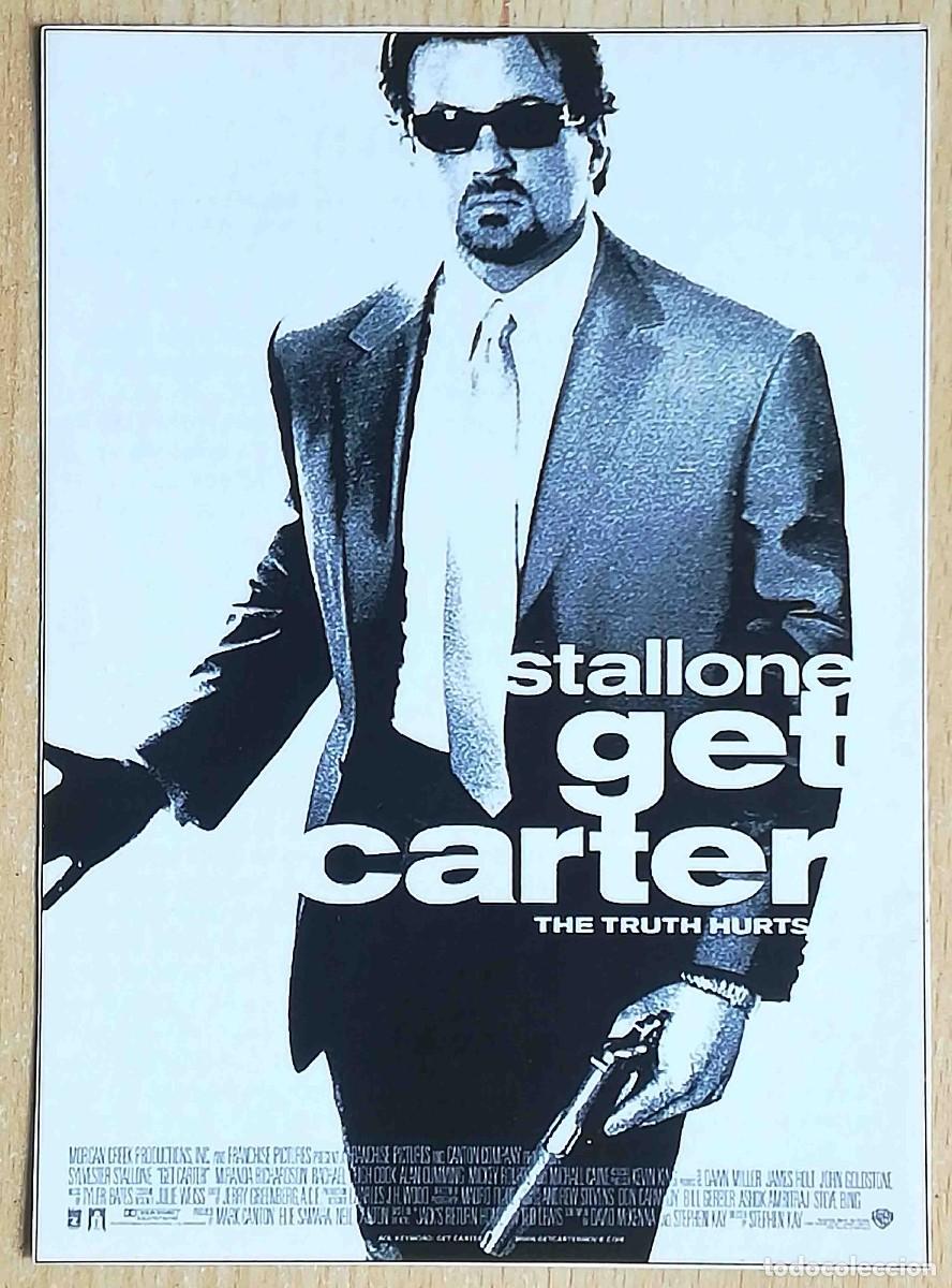 Cine: Get Carter. Stephen T. Kay 2000 (Sylverster Stallone, Mickey Rourke) Programa de mano revista acci&oacute;n