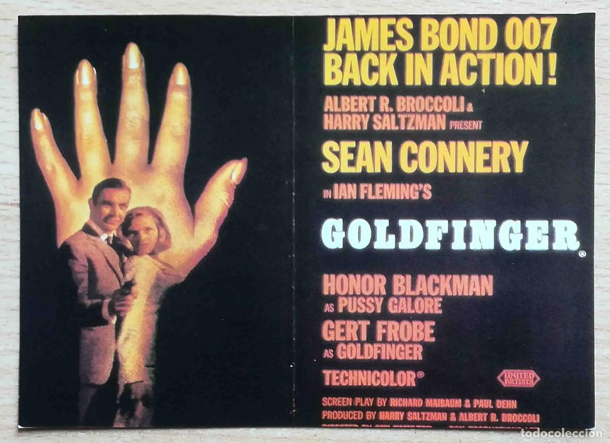 Cine: James Bond contra Goldfinger. Guy Hamilton 1964 (Sean Connery) Programa de mano revista acci&oacute;n