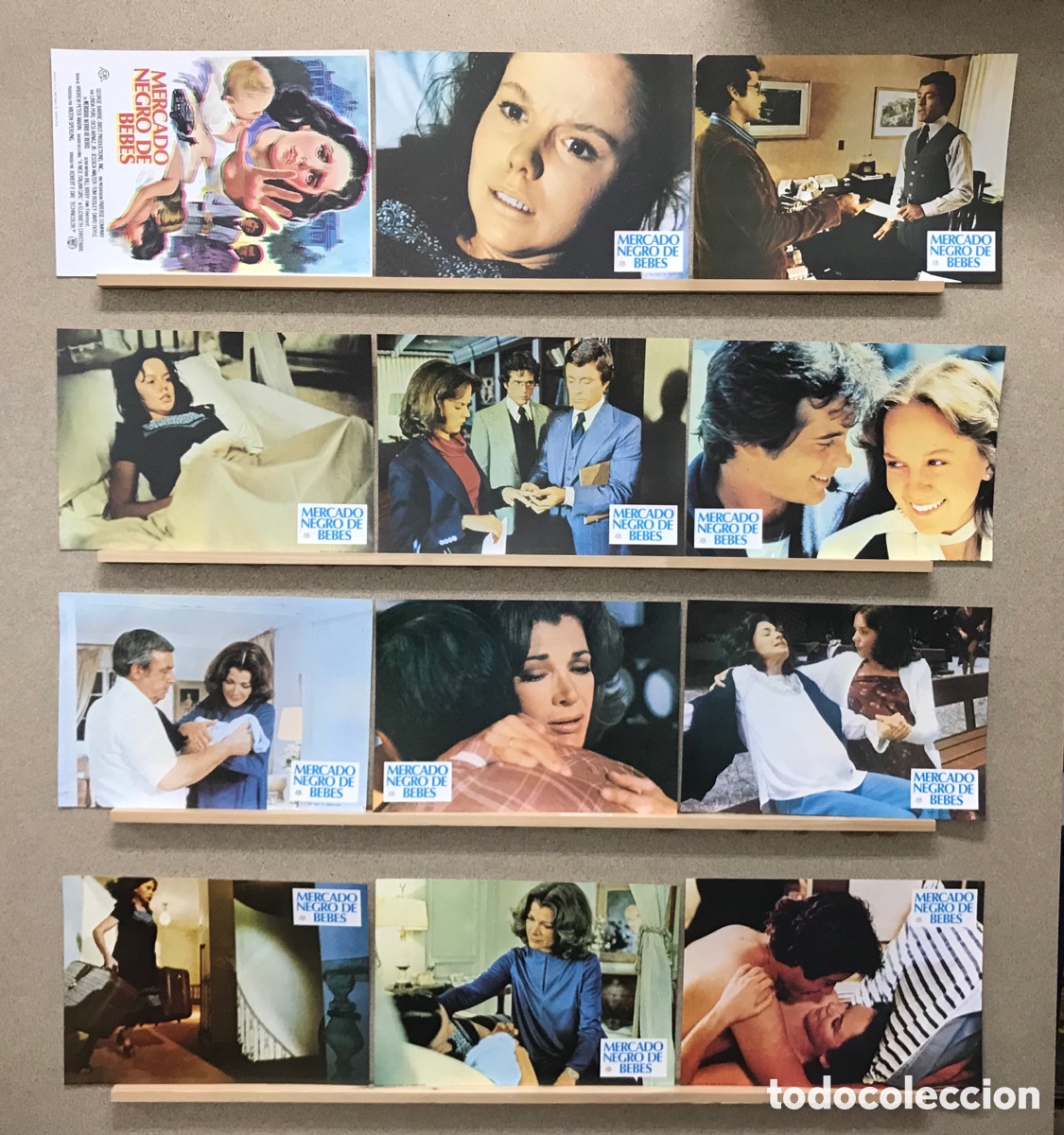 Cinema: MERCADO NEGRO DE BEBES - LINDA PURL, DESI ARNAZ JR., BILL BIXBY - SET COMPLETO 12 FOTOCROMOS