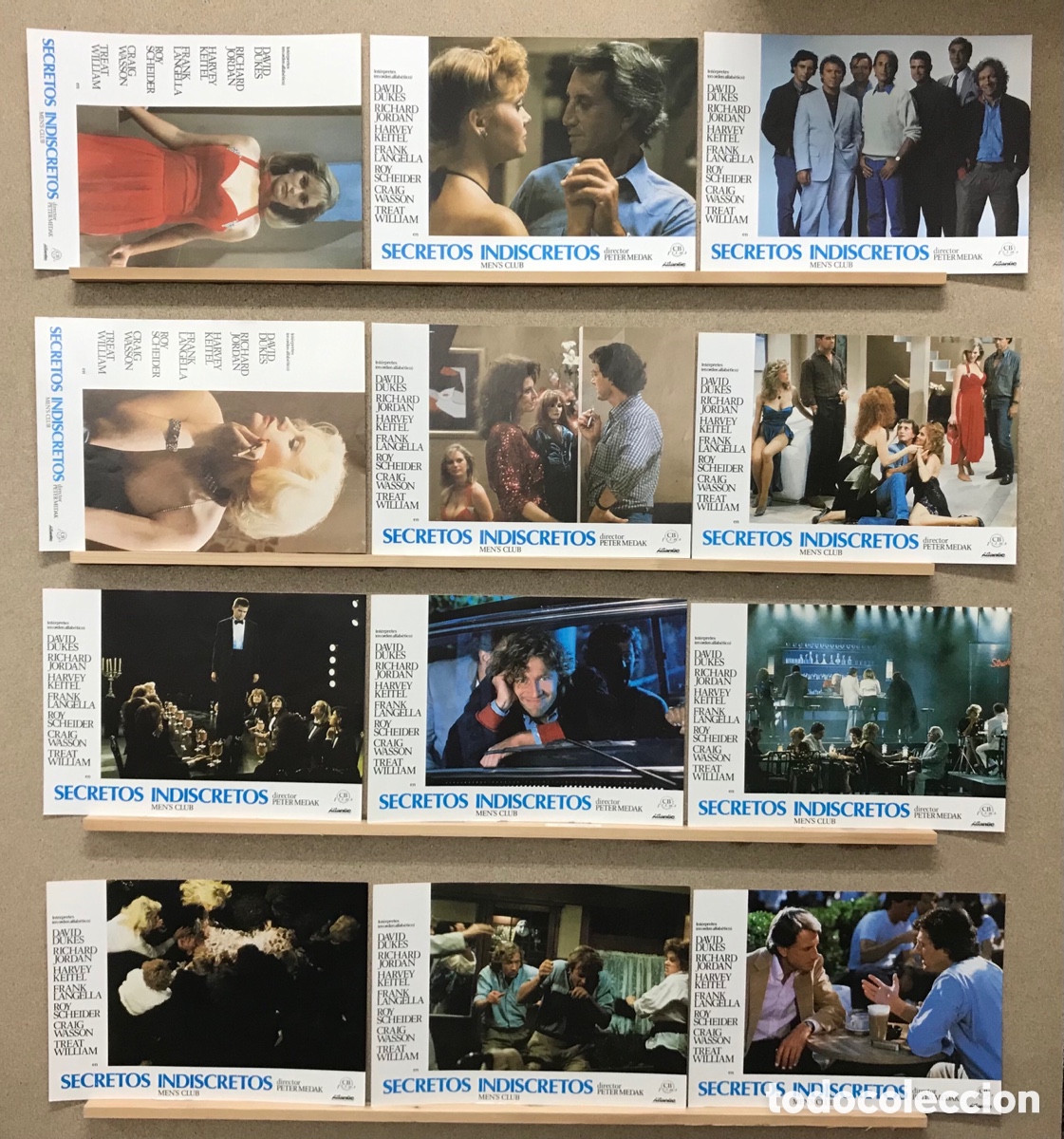 Cinema: SECRETOS INDISCRETOS - DAVID BUKES, HARVEY KEITEL, ROY SCHEIDER - SET COMPLETO 12 FOTOCROMOS
