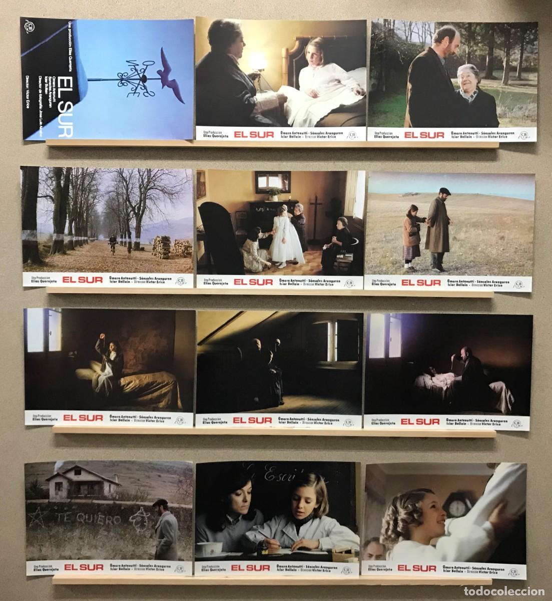 Cinema: EL SUR, ELIAS QUEREJETA, OMERO ANTONUTTI, SONSOLES ARANGUREN - SET COMPLETO 12 FOTOCROMOS