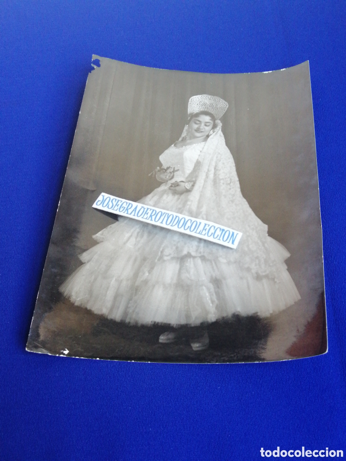 Cine: BAILAORA MODELO POSANDO FOTOGRAF&Iacute;A ANTIGUA CON SELLO FOTOGRAFICO VALENCIA