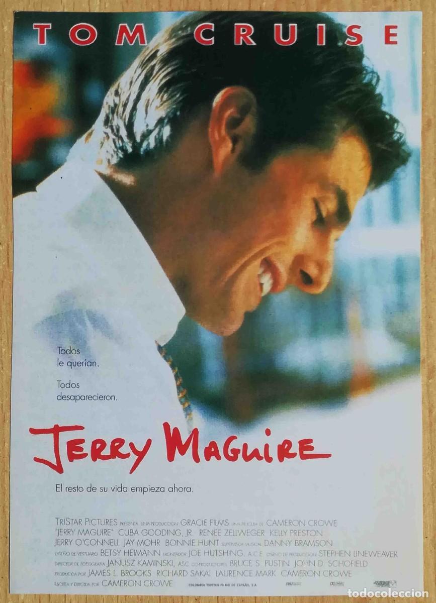 Cine: Jerry Maguire. Cameron Crowe, 1996 (Tom Cruise, Cuba Gooding Jr.) Programa de mano revista acci&oacute;n
