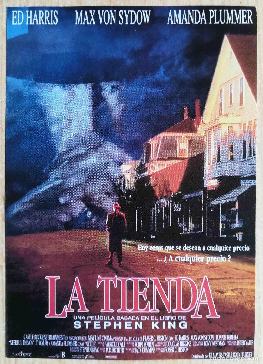 Cine: La tienda. F.C. Heston, 1993 Stephen King (Max von Sydow, Ed Harris) Programa de mano revista acci&oacute;n