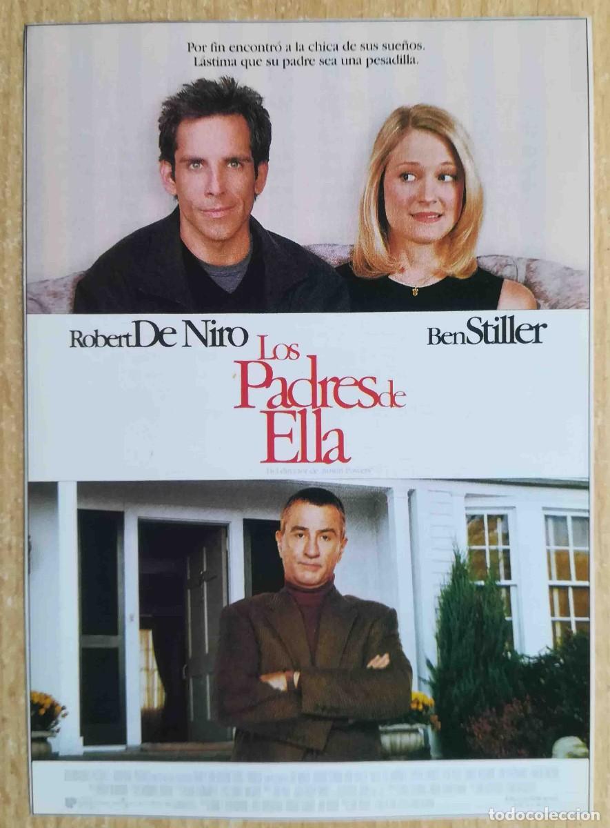 Cine: Los padres de ella. Jay Roach, 2000 (Robert De Niro, Ben Stiller) Programa de mano revista acci&oacute;n