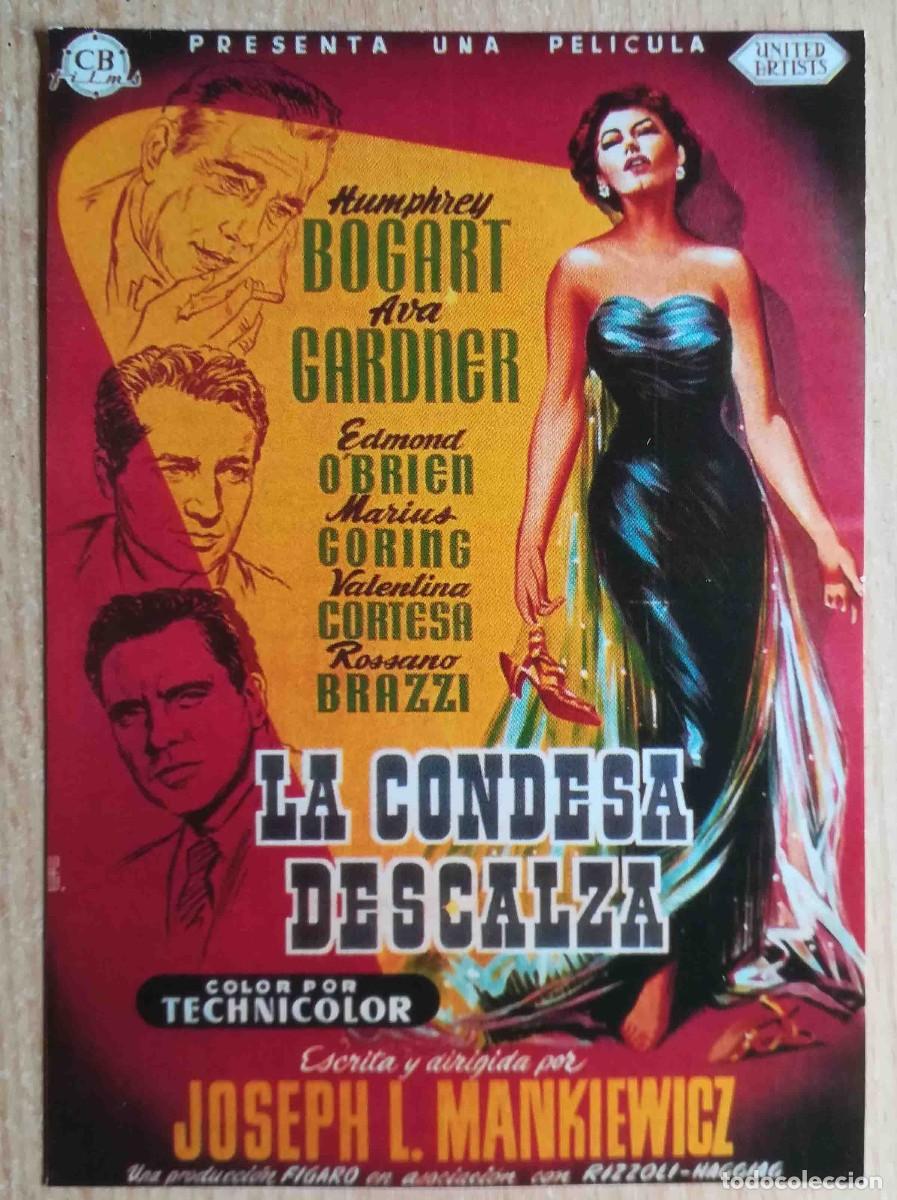 Cine: La condesa descalza. J.L. Mankiewicz, 1954 (H. Bogart, Ava Gardner) Programa de mano revista acci&oacute;n