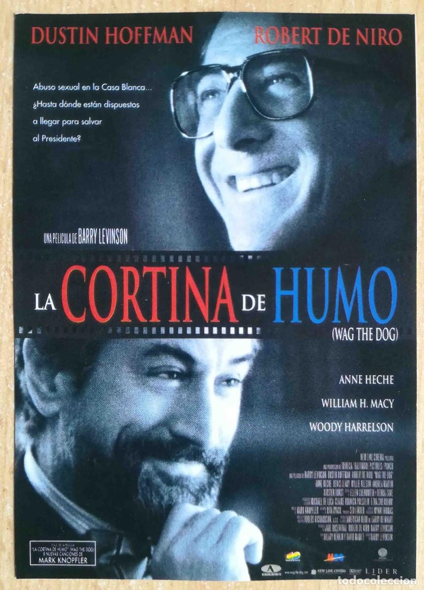 Cine: La cortina de humo 1997 (Dustin Hoffman, Robert De Niro, Anne Heche) Programa de mano revista acci&oacute;n