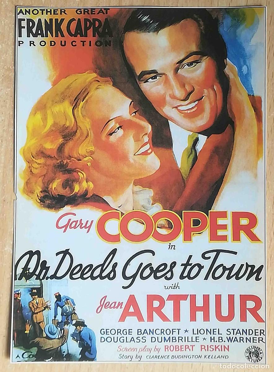 Cine: El secreto de vivir. Frank Capra, 1936 (Gary Cooper, Jean Arthur) Programa de mano revista acci&oacute;n