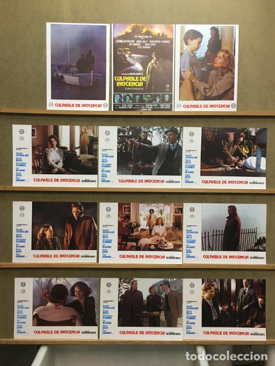 Cine: BA07D CULPABLE DE INOCENCIA AGATHA CHRISTIE SUTHERLAND SET COMPLETO 12 FOTOCROMOS ORIG ESTRENO