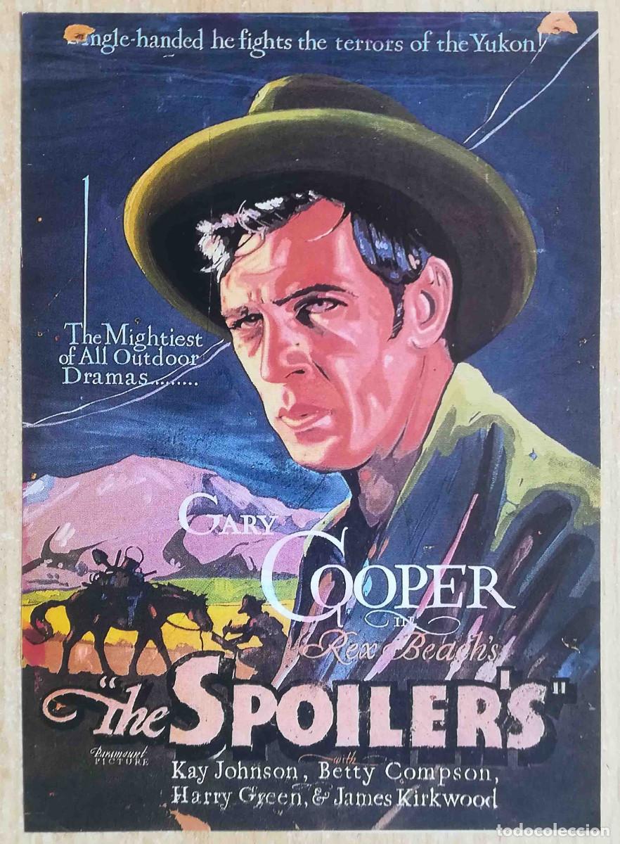 Cine: Oro y sangre. Edwin Carewe, 1930 (Gary Cooper, Kay Johnson) Programa de mano revista acci&oacute;n