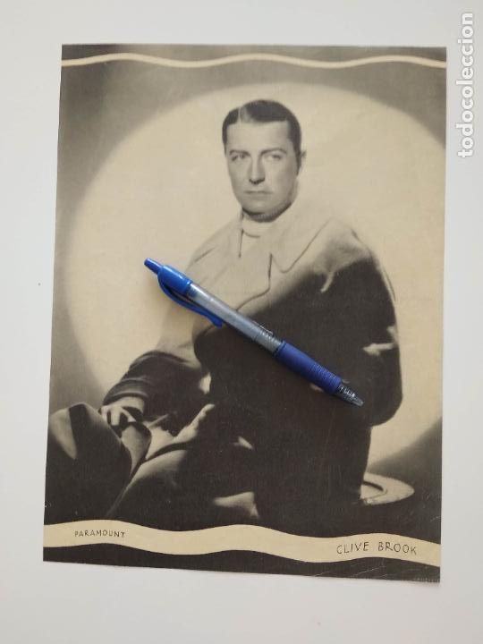 Kino: FOTOGRAMA PARAMOUNT CINE ACTOR CLIVE BROOK Y POR DETRAS JOSE MOJICA , MIDE 22CM X 29,5CM