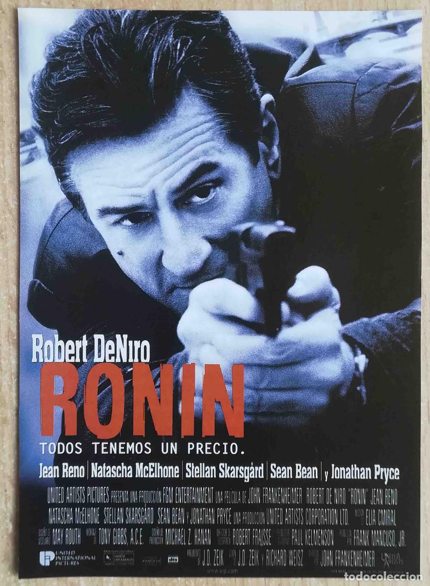 Cine: Ronin. John Frankenheimer, 1998 (Robert De Niro, Jean Reno) Programa de mano revista acci&oacute;n