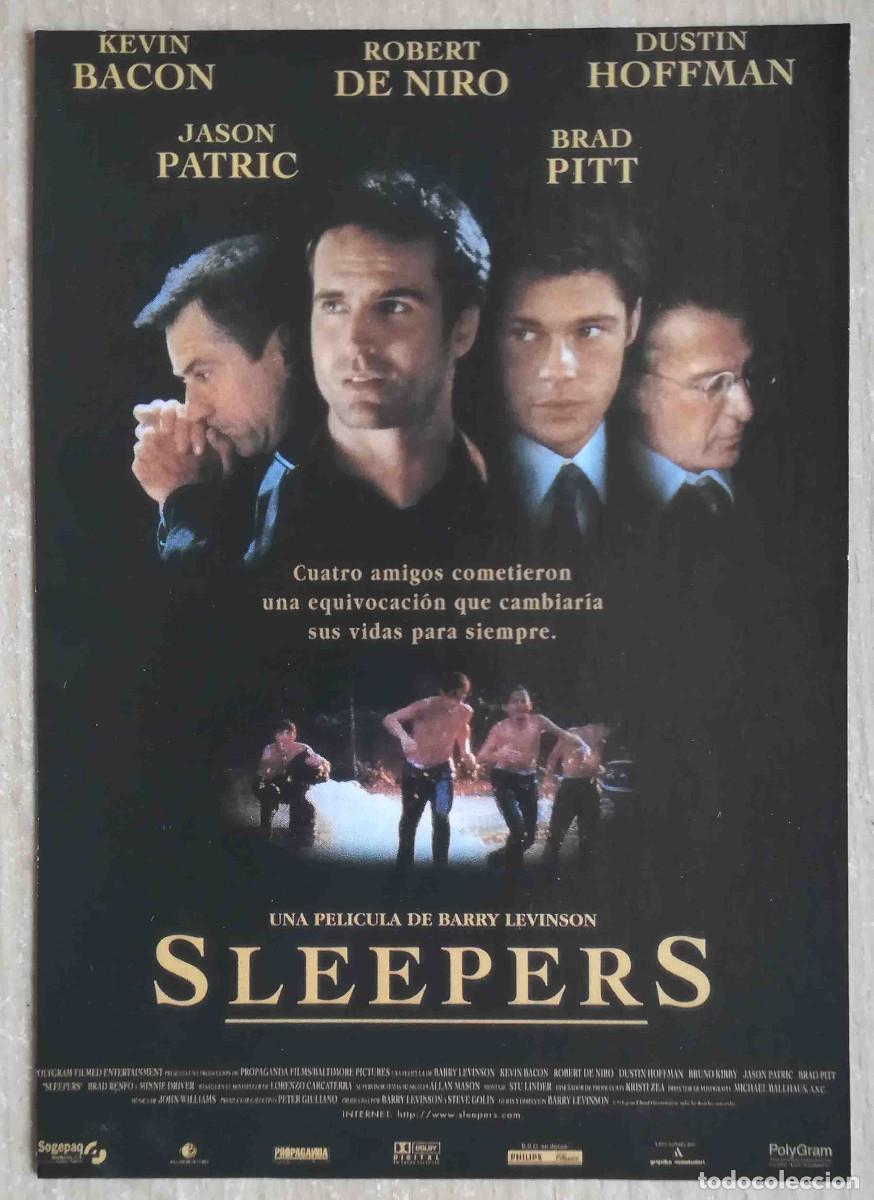 Cine: Sleepers. 1996 (Kevin Bacon, Robert De Niro, Dustin Hoffman) Programa de mano revista acci&oacute;n