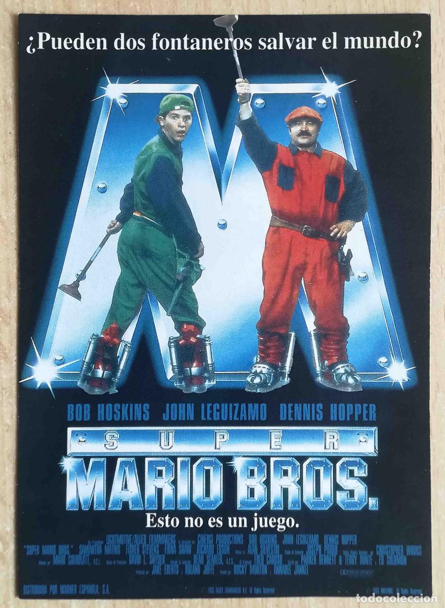 Cine: Super Mario Bros. 1993 (Bob Hoskins, John Leguizamo, Dennis Hopper) Programa de mano revista acci&oacute;n