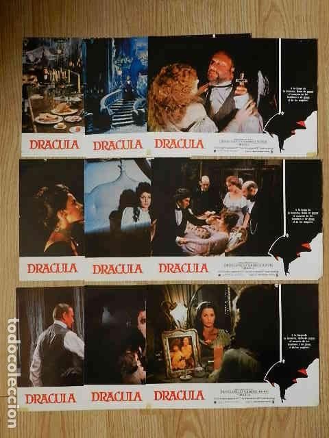 Cine: SET 9 FOTOCROMOS DRACULA John Badham Frank Langella Laurence Olivier ORIGINAL ESTRENO
