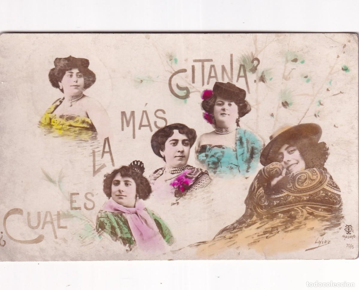 Cinema: ANTIGUA POSTAL: CUAL ES LA M&Aacute;S GITANA? - TG MADRID CUPLETISTAS PEPITA SEVILLA, ETC D&Uuml;MMATZEN