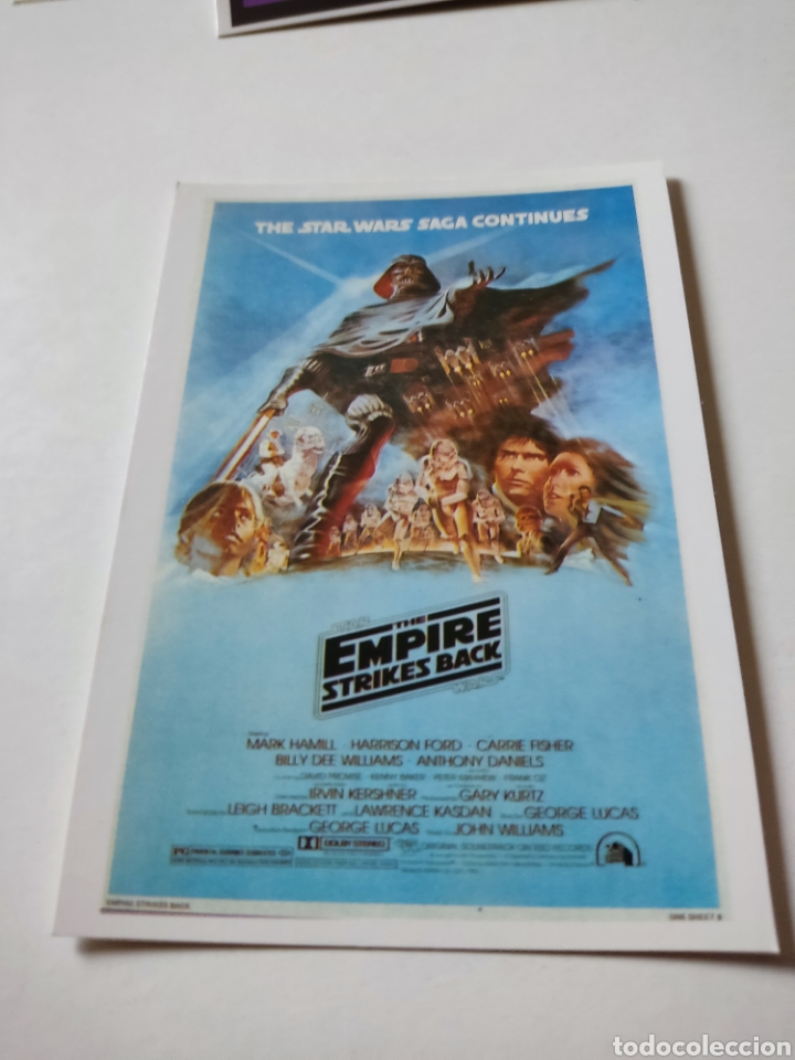 Cine: Postal STAR WARS the empire strikes back