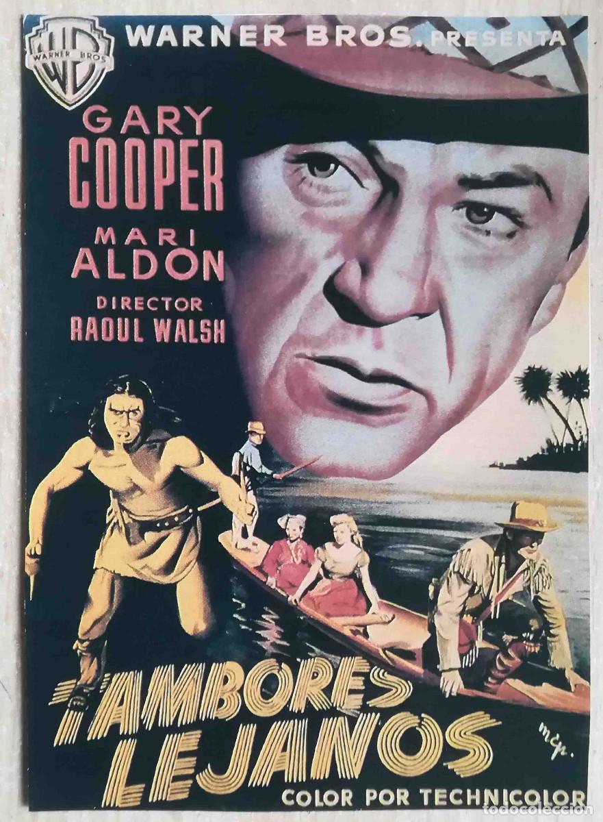Cine: Tambores lejanos. Raoul Walsh, 1951 (Gary Cooper, Mari Aldon) Programa de mano revista acci&oacute;n