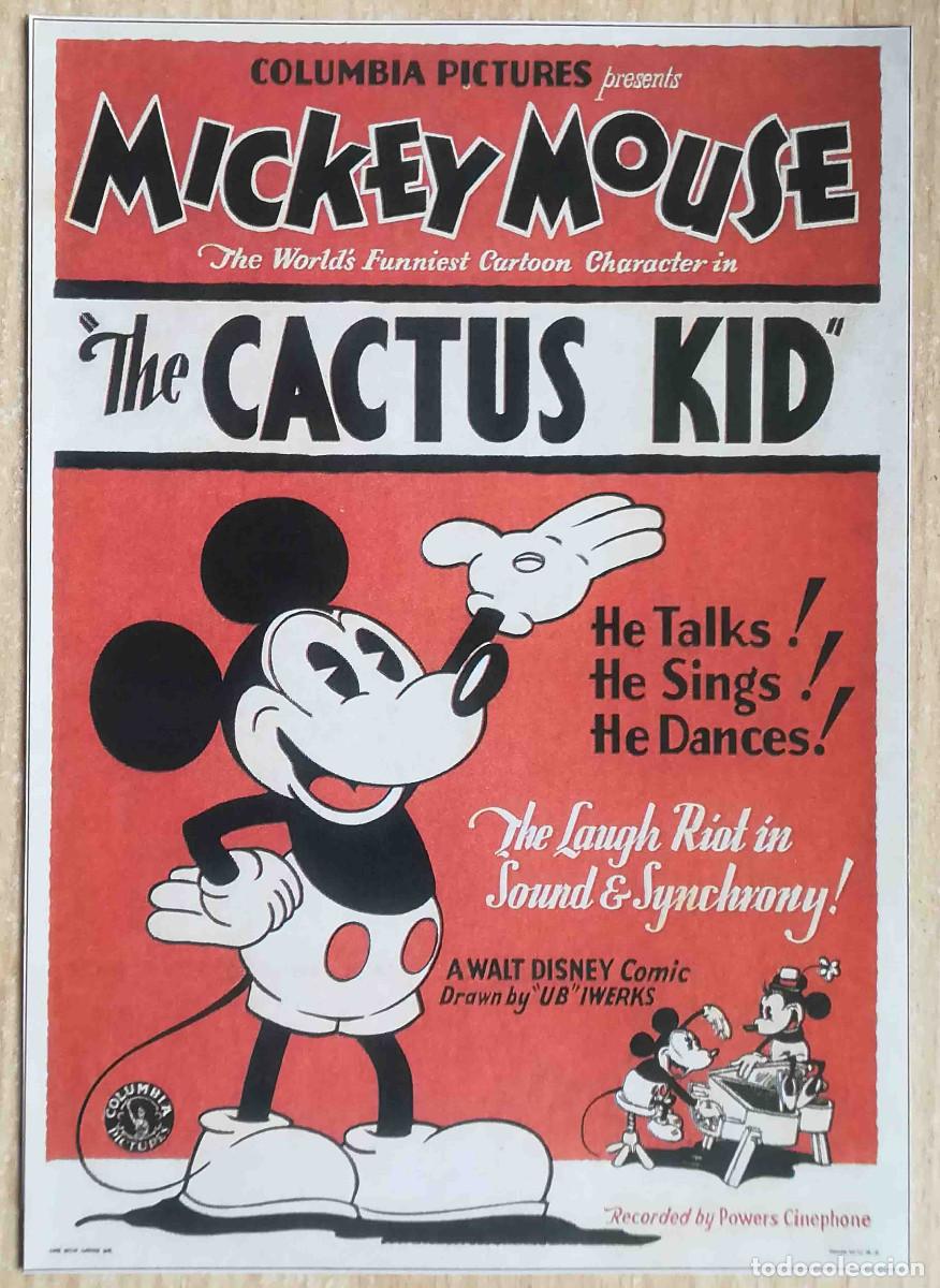 Cine: The Cactus Kid. Mickey Mouse en M&eacute;xico (Walt Disney Prod. 1930) Programa de mano revista acci&oacute;n
